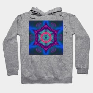 Psychedelic Hippie Blue Pink and Purple Hoodie